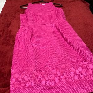 Hot pink sheath dress